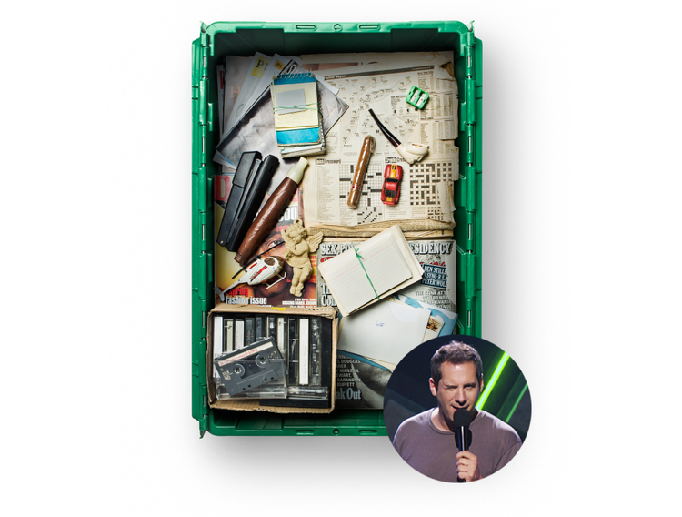 Comedian Seth Herzog uses MakeSpace for NYC storage.