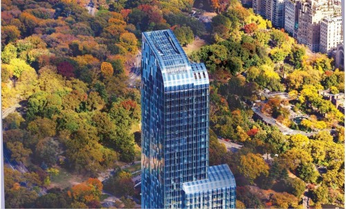 one57, a luxurious 90-story condominium building in midtown manhattan nyc