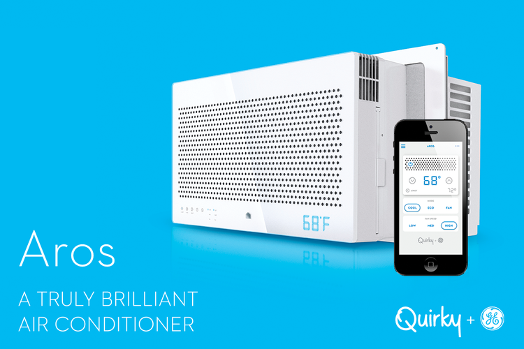 Aros is a smart window air conditioner that you can control from your phone.