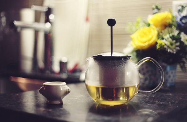 tea time in a tiny kitchen