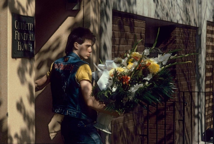 New York City funeral home in 1985.