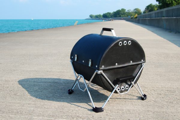 black, portable, foldable, and charcoal gobq bbq grill