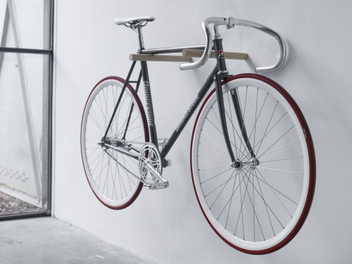 Fluo's Wooden Bike Hook is a minimalist's bike storage dream come true.