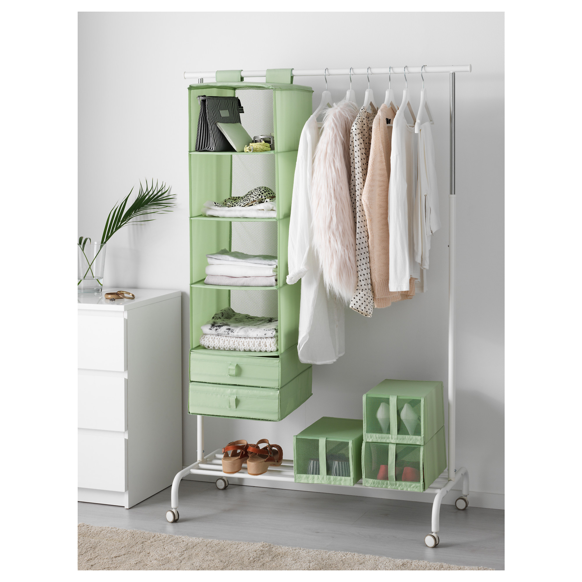 Easy storage for small spaces: IKEA SKUBB Organizer.