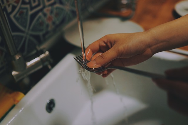 Sharing a tiny apartment with your significant other? Take turns washing dishes, and share other household chores.