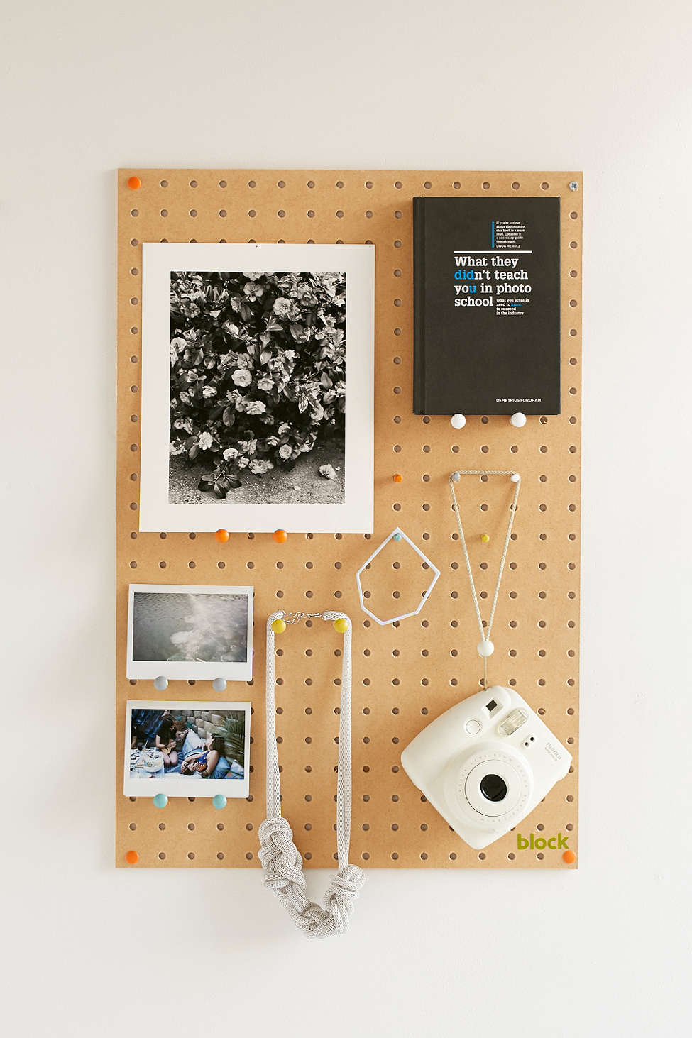 An Urban Outfitters Block Design Pegboard organizer is a perfect Valentine's Day gift for her or him.