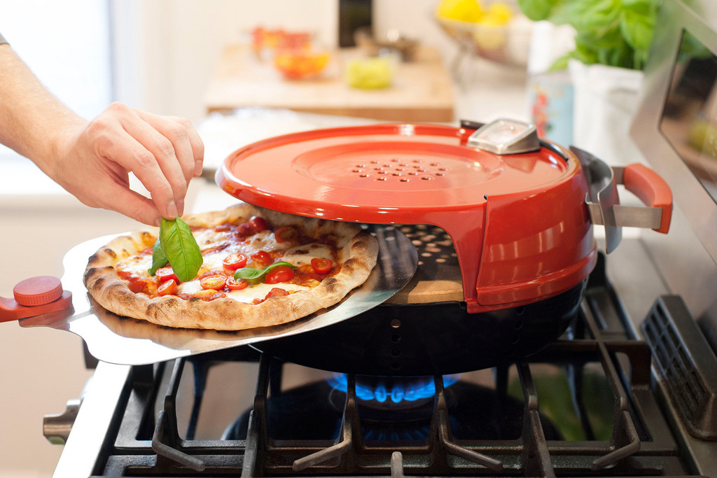 A Pizzeria Pronto Stovetop Pizza Oven by Pizzacraft is a funny Valentine's Day gift for girlfriend or boyfriend.