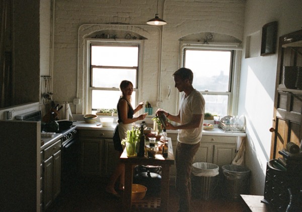 What to do when you have cabin fever: cook with a partner.