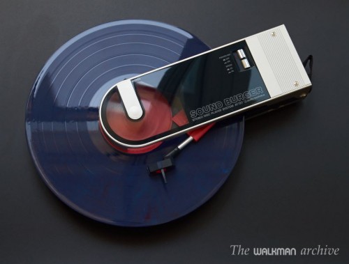 An Audio Technica AT727, AKA a Sound Burger, is a portable turntable that also plays cassettes