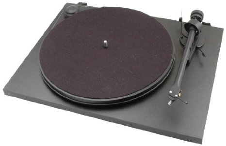A Pro-Ject Essential II Matte Black Turntable is one of the best vinyl record players for tiny apartments.