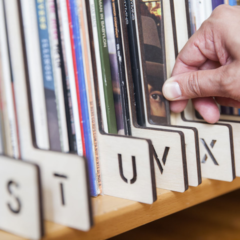 vinyl record dividers by kate koeppel design