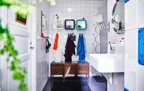 declutter your bathroom with gunnern cabinets from ikea