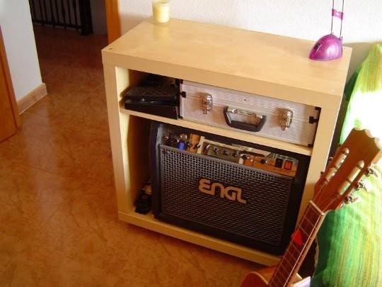 an ikea expedit bookcase was hacked into engl guitar amp storage