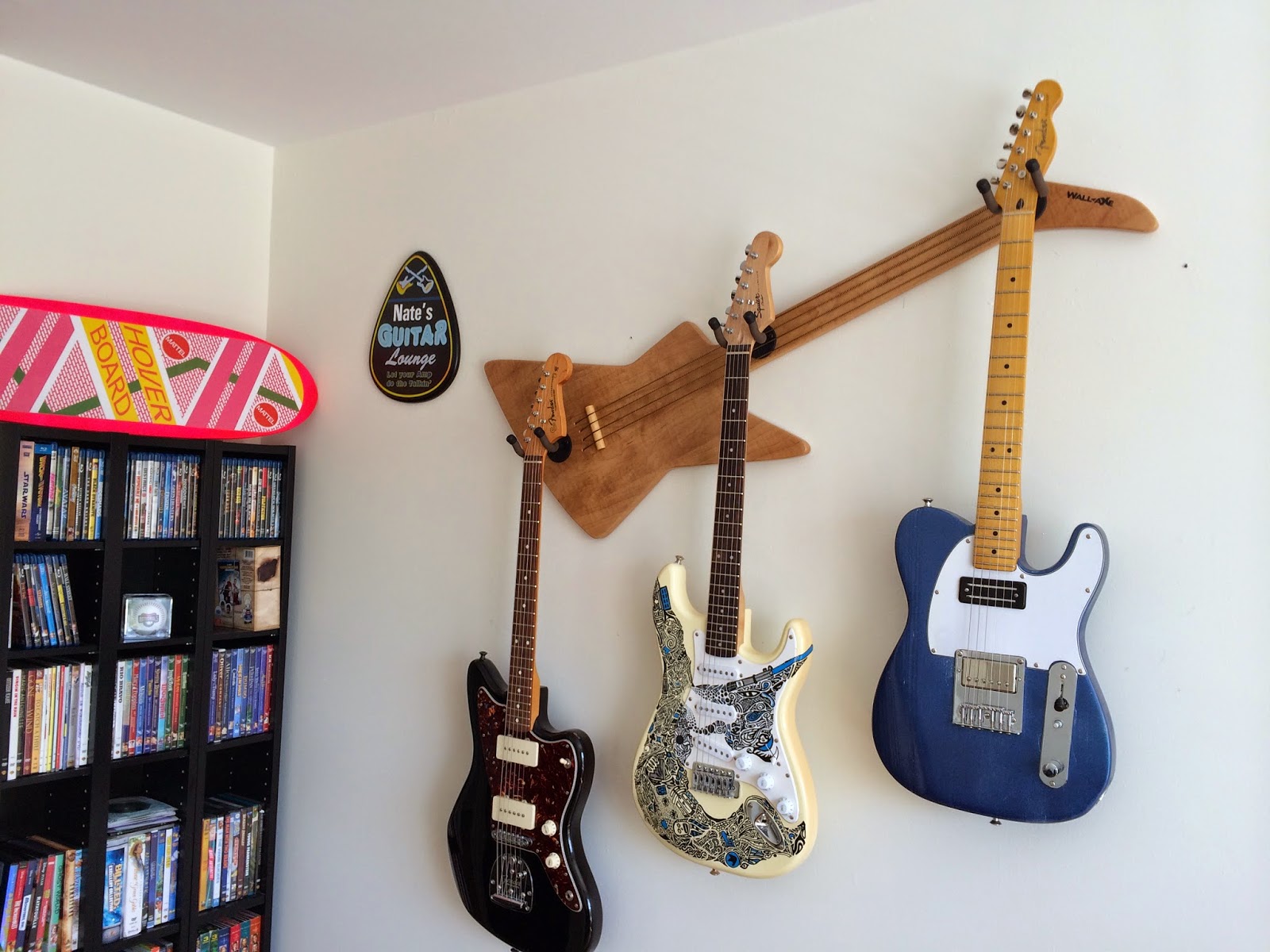 Guitar Cable Storage. Amp Cable Organizer. Wall Mounted Audio