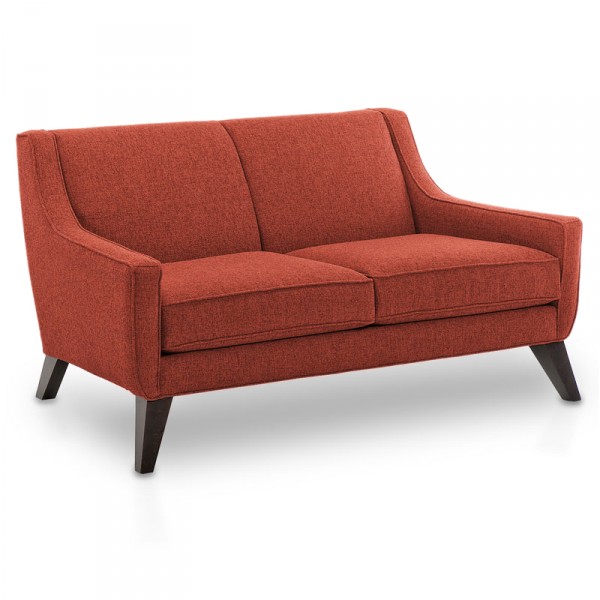 A persimmon Lloyd Loveseat from Eurway is one of the best couches for small spaces.