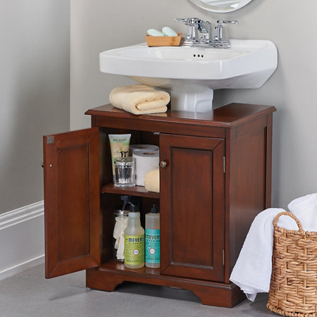 How to Store Toiletries With a Pedestal Sink