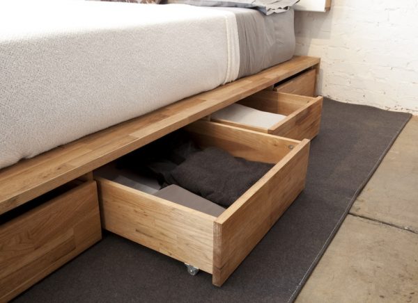 wooden mashstudio lax series storage bed with drawers