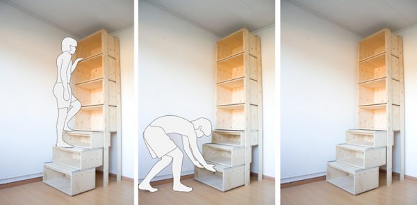 diy staircase/bookcase/ladder by danny kuo