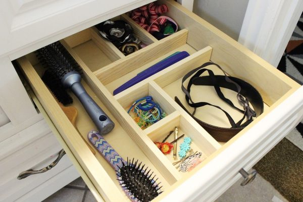 wooden diy drawer organizer