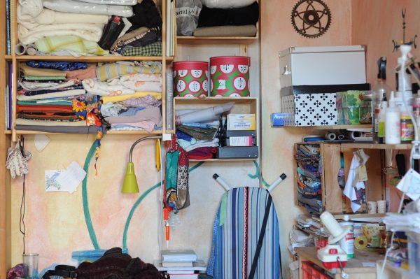 moving and packing tip: declutter garage storage shelves