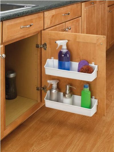 kitchen cabinet door storage racks by rev-a-shelf