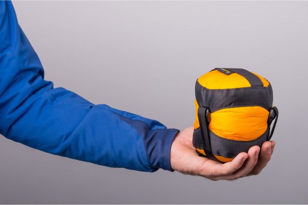 packing an ultra-sil compression bag for your hiking trip will reduce the bulk of your sleeping bag