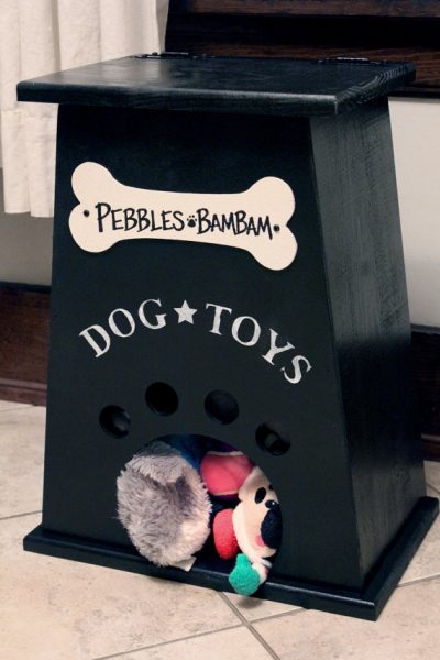 dog toy box by collegeviewcrafts