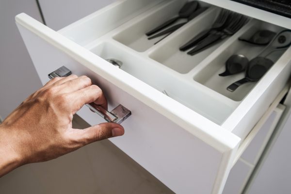fix loose drawer handle with wood glue or fingernail polish