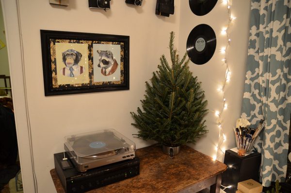 small christmas tree for small apartment