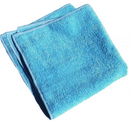 use an alaskan blue e-cloth and water to remove dirt, grease, oil, grime, and over 99% of bacteria from hard surfaces
