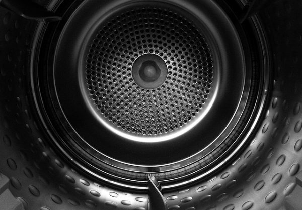 interior of a laundry dryer