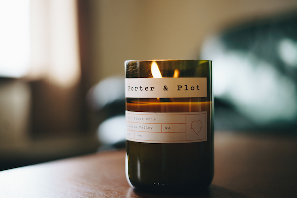 porter and plot pinot gris-scented candle