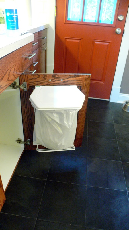 pull-out trash cabinet