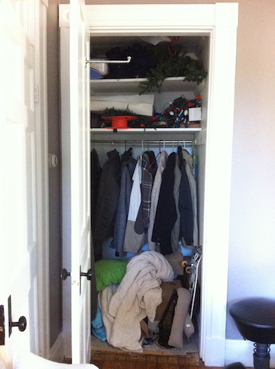 closet clutter