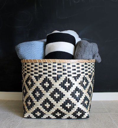 blanket basket storage