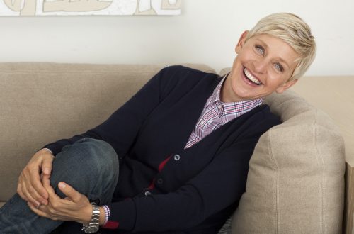 ellen degeneres sitting on a couch