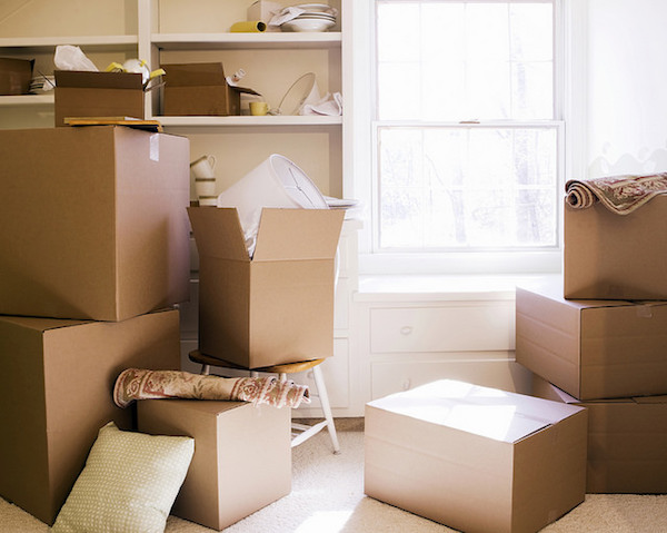 an assortment of boxes for moving