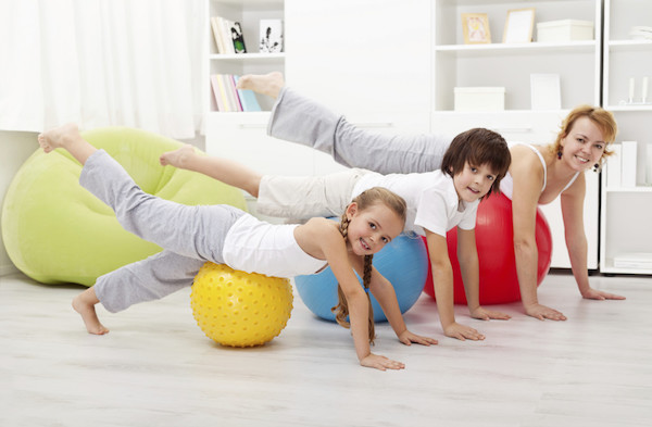 exercise with kids