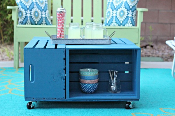 outdoor coffee table with storage