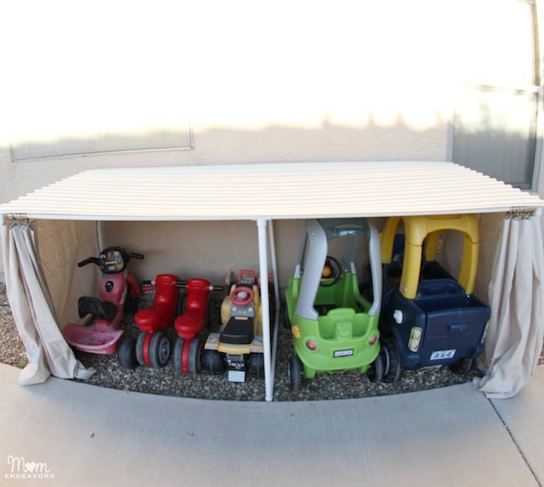 Outdoor Toy Car Organization