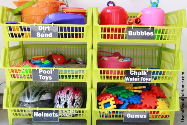 plastic basket toy storage