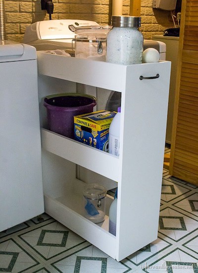 rolling laundry room cart