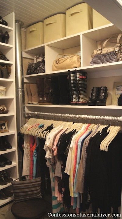 organized closet storage