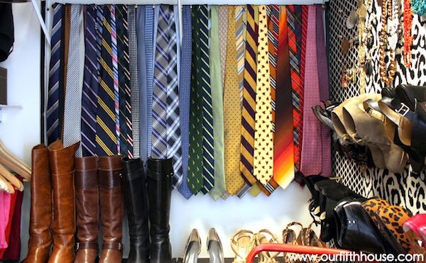 tie storage closet