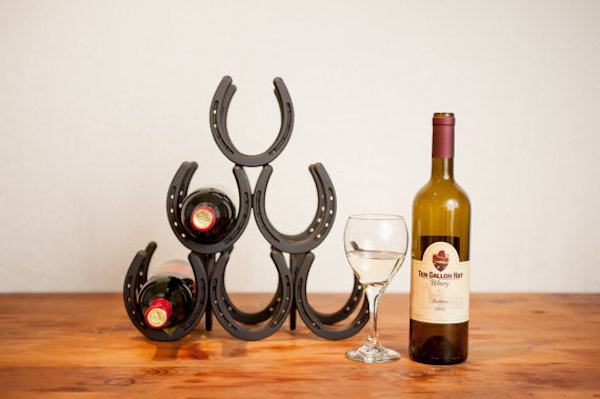 horseshoe wine rack