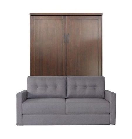 a closed queen andrew sofa-murphy bed
