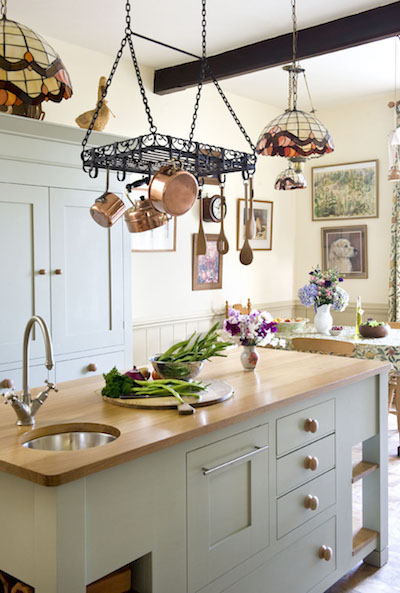 metal hanging pot rack