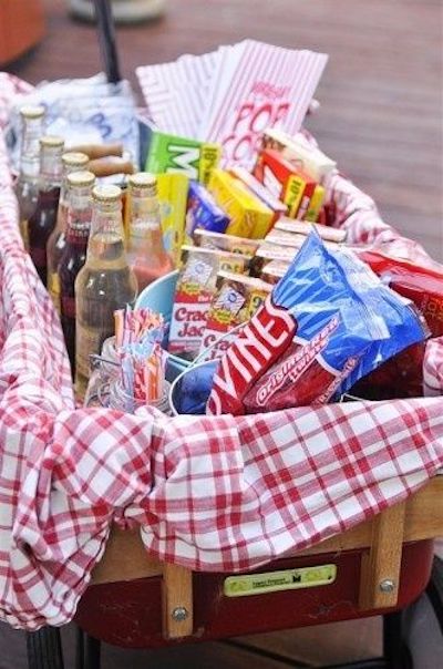 snack basket for guests