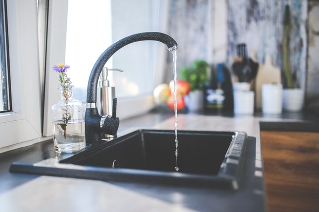 a clean kitchen sink 