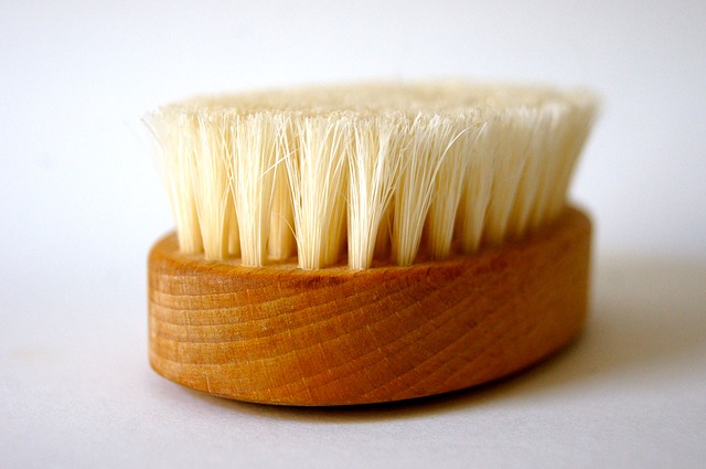 A cleaning brush 